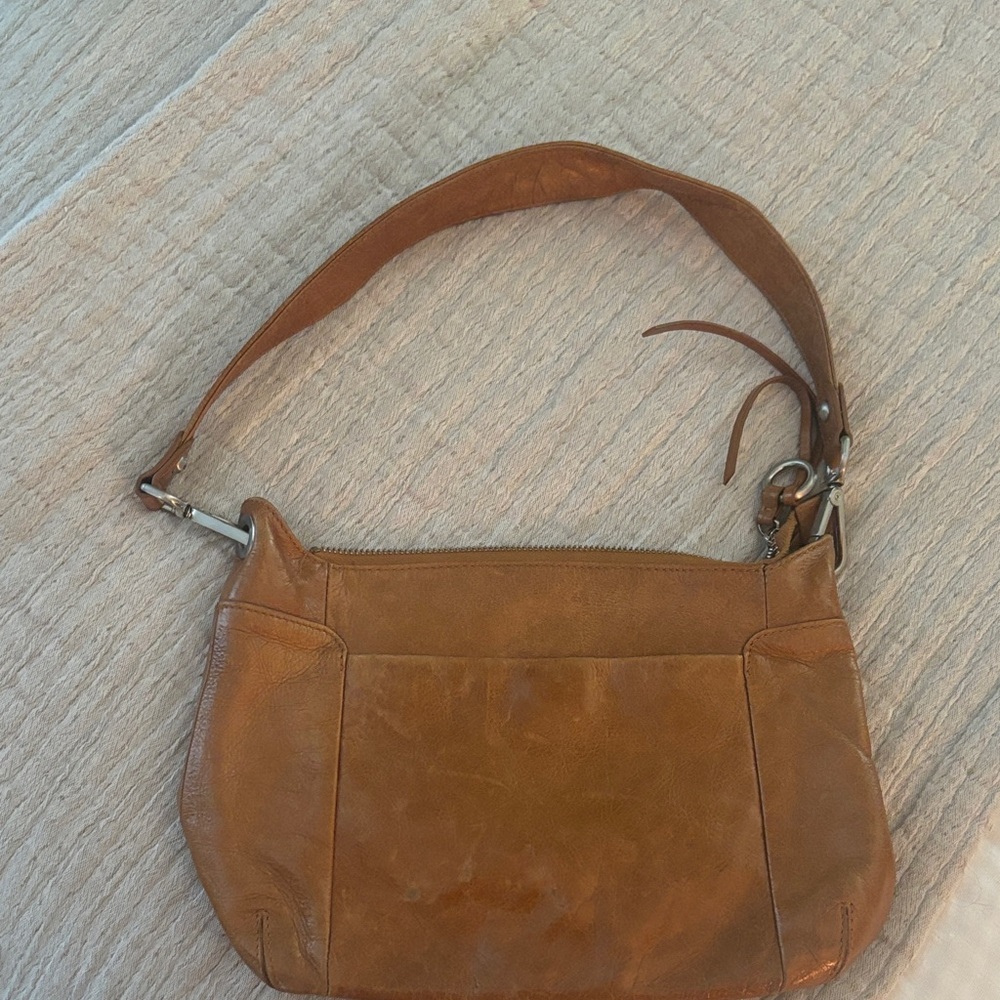 HOBO- Elegant Tan Leather Shoulder Bag